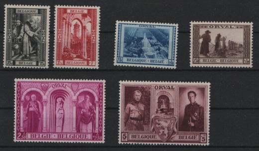 Belgien, Mi.- Nrn.: 514- 519, **, Qualitätssatz!