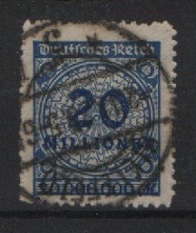 DR, Infla, 1923, Mi.- Nr.: 319 BP, gestempelt, tiefgeprüft Oechner BPP / Infla Berlin! Qualitätsstück!