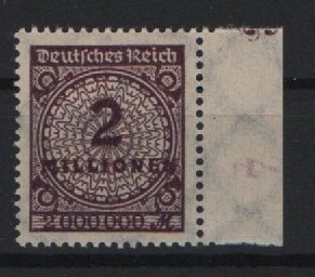 DR, Infla, 1923, Mi.- Nr.: 315 AW b, **, vom Sr., tiefstgeprüft Oechsner BPP! Seltenes Luxusstück!
