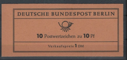 Berlin, 1962, MH´s, Mi.- Nr.: 3 b RLV 1, **, komplett, Fotoattest Schlegel BPP: e + e! Luxusstück!