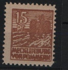 SBZ- MVP, 1946, Mi.- Nr.: 37 z c, **, Fotoattest Kramp BPP: echt + einwandfrei Rarität!