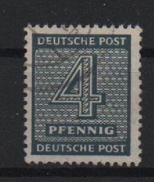 SBZ, West- Sachsen, 1946, Mi.- Nr.: 127 X za, gestempelt, tiefstgeprüft Ströh BPP! Qualitätsstück! R!