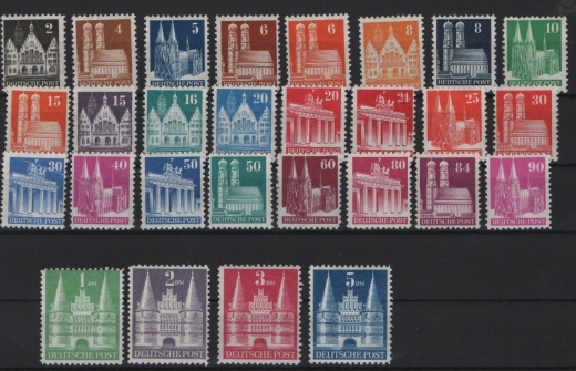 Bizone, 1948, Mi.- Nrn.: 73 wg- 96wg, ** / postfrisch! Qualitätssatz! Selten!