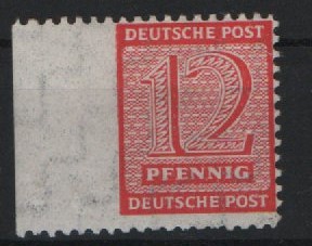 SBZ, West- Sachsen, 1945, Mi.- Nr.: 119 AX, **, vom Sr.! Qualitätsstück! Selten!