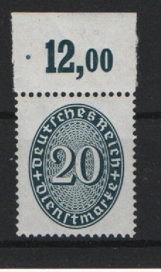 DR / Weimar, 1927 / 33, Mi.- Nr.: D 119 X POR, **! Selten!