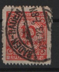 DR, Infla, 1923, Mi.- Nr.: 334 B, gestempelt, Stempel echt, geprüft Infla! Bedarfsstück!