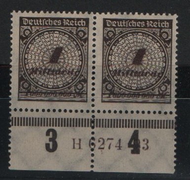 DR, Infla, 1923, Mi.- Nr.: 325 (2) Pb, HAN! Fotoattest Winkler BPP: echt und einwandfrei! Luxusstück! Sehr selten! RRR!