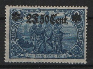 Dt. Bes. I. WK., E. G. West, 1916, Mi.- Nr.: 12 B, **, selten!