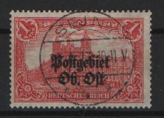 Dt. Bes. I. WK., Postgebiet Oberbefh. Ost, Mi.- Nr.: 12 A, gestempelt, Qualitätsstück! Selten!