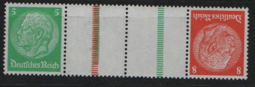 III. Reich, 1934, Zusammendrucke, Mi.- Nr.: KZ 21.2, **, Qualitätsstück, selten!
