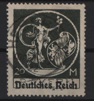 DR, Infla, 1920 / 21, Mi.- Nr.: 138 Type II, gestempelt! Qualitätsstück! Selten!