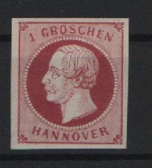 Hannover, 1859, Mi.- Nr.: 14 d II, *, doppelt tiefgeprüft Berger BPP! Luxusstück! Selten!