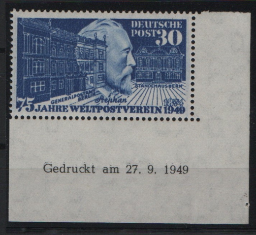 BRD, 1949, Mi.- Nr.: 116 Br u, **! Tiefstgeprüft Schlegel BPP! Luxusstück, selten!