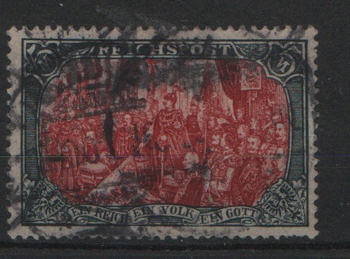 DR, Germania- Reichspost, Mi.- Nr.: 66, Type II, gestempelt, geprüft Jäschke- L. BPP, Bedarfsstück!