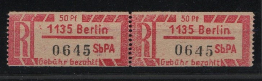 DDR, 1967, SBPÄ, Mi.- Nr.: 1CxZ, **