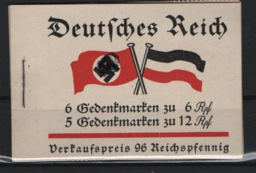 III. Reich, 1933, Markenheftchen, Mi.- Nr.: 32.2, Fridericus, **! Selten!