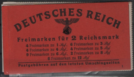 III. Reich, 1941, Markenheftchen, Mi.- Nr.: MH 49.3, **, (ohne Klammer)! Selten!