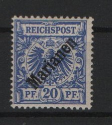 Dt. Kolonien, Marianen, 1899 / 1900, Mi.- Nr.: 4 I, *! Signiert! Selten!