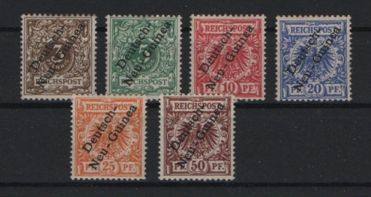 Dt. Kolonien, DNG, 1897 / 1899, Mi.- Nr.: 1- 6, *! Selten!