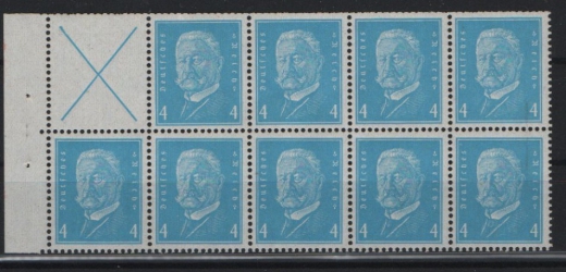 DR, Weimar, 1932, Mi.- Nr.: HBl. 60 B, **! Selten!