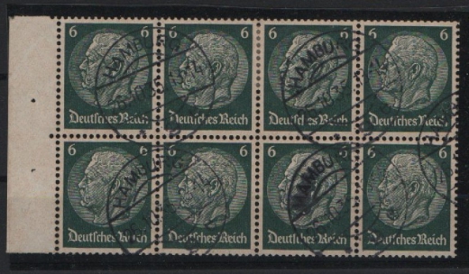 III. Reich, 1933, Hefchenblätter, Mi.- Nr.: HBl. 76, gestempelt! Gute Bedarfserhaltung! Selten!