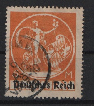 DR, Infla, 1920 / 21, Mi.- Nr.: 136 Type II, gestempelt! Gutes Bedarfsstück! Selten!