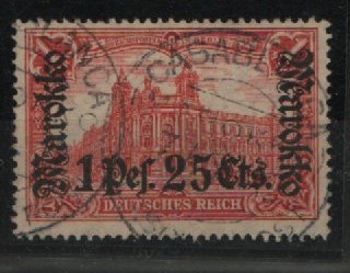 Dt. Auslandspostämter, Marokko, 1911, Mi.- Nr.: 55 , gestempelt! Qualitätsstück! Selten!