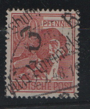 SBZ, Handstempel, 1948, Mi.- Nr.: 179 Ia, Die Helle 60er, Bez. 3, Berlin- Rummelsburg, gestempelt, Fotoattest Dr. Böheim BPP! e+e!