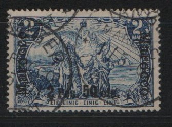Dt. Auslandspostämter, Marokko, 1900 / 03, Mi.- Nr.: 17 I / I, gestempelt! tiefgeprüft Dr. Steuer VÖB! Qualitätsstück! Selten!