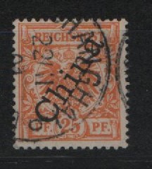 Dt. Auslandspostämter, China, 1901, Mi.- Nrn.: 5 II, gestempelt, tiefstgeprüft Dr. Steuer VÖB! Selten!