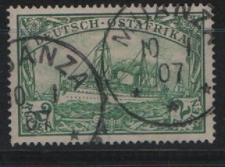 Dt. Kolonien, DOA, 1907, Mi.- Nr.: 20, gestempelt, tiefstgeprüft Bothe BPP! Qualitätsstück! Selten!