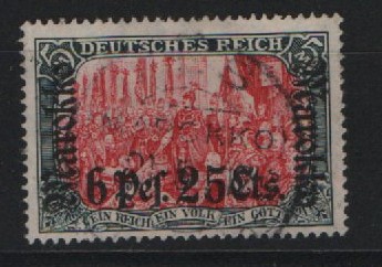 Dt. Auslandspostämter, Marokko, 1911, Mi.- Nr.: 58, gestempelt! Tiefstgeprüft Dr. Steuer BPP! Qualitätsstück! Selten!