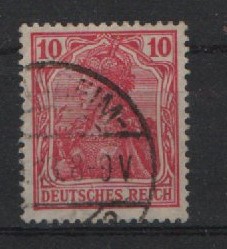 Dt. Kaiserreich, 1915 / 18, Mi.- Nr.: 86 II d, gestempelt, tiefgeprüft Zenker BPP! Qualitätsstück! Selten!