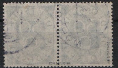 BRD, 1951, Mi.- Nr.: 132 im waager. Paar, gestempelt! Tiefgeprüft Schlegel BPP! Gutes Bedarfsstück, selten!