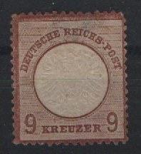 Dt. Kaiserreich, Brustschilder, 1872, Mi.- Nr.: 27 c, *! Fotoattest Krug BPP: e+...! Kabinettstück! Sehr selten!