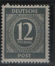 Kontrollrat, 1946, Mi.- Nr.: 920 c (!), **, akt. Befund Bernhöft + Fotoattest Schlegel BPP! Luxusstück, sehr selten!