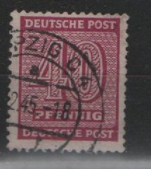 SBZ, West- Sachsen, 1945, Mi.- Nr.: 136 w b Y , gestempelt, FA Schulz BPP; e+ ...! Gutes Bedarfsstück! Sehr selten!