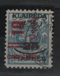 Memelgebiet, 1923, Mi.- Nr.: 230, gestempelt! Tiefstgeprüft Dr. Petersen BPP! Qualitätsstück! Selten!