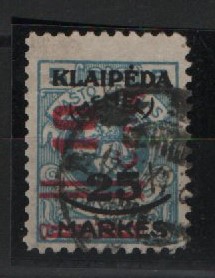 Memelgebiet, 1923, Mi.- Nr.: 230 I, gestempelt! Tiefstgeprüft Dr. Petersen BPP! Qualitätsstück! Selten!