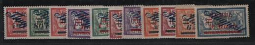 Memelgebiet, 1922, Flugpostausgabe, Mi.- Nr.: 72- 83, **! Qualitätsstücke! Selten!