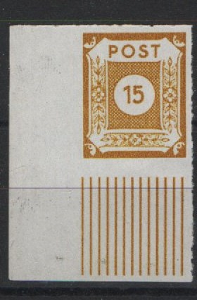 SBZ, Ost- Sachsen, 1945, Mi.- Nr.: 47 Ha Uu /+ lu, **, tiefstgeprüft Rehfeld / Ströh BPP! Selten!