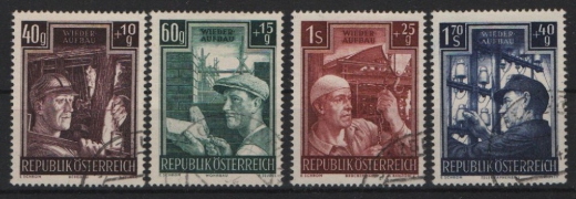 Österreich, Mi.- Nrn.: 960- 3, gestempelt, selten!