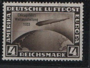 III. Reich, 1933, Mi.- Nr.: 498, 4 RM Chicagofahrt, **! Kabinettstück! Selten!
