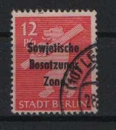 SBZ, Allgem. Ausgaben, 1948, Mi.- Nr.: 204 uy, gestempelt, tiefstgeprüft Weigelt BPP! Gutes Bedarfsstück! Selten!