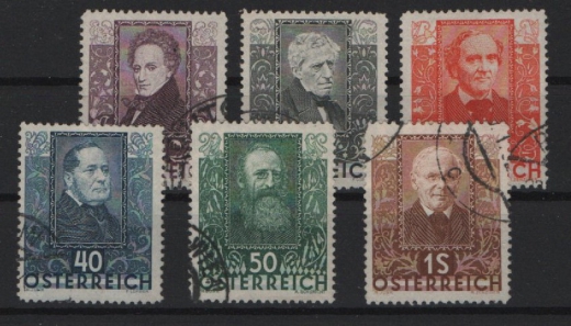 Österreich, 1931, Mi.- Nrn.: 524- 529, gestempelt! Guter Bedarfssatz! Selten!