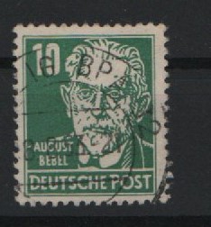 DDR, 1953, Mi.- Nr.: 330 va YI, gestempelt, aktuelles Fotoattest Dr. Ruscher BPP: echt + ...! Gutes Bedarfsstück! RR!