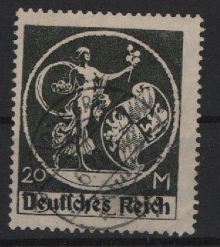 DR, Infla, 1920 / 21, Mi.- Nr.: 138 Type II, gestempelt, geprüft Infla Berlin! Kabinettstück! Selten!