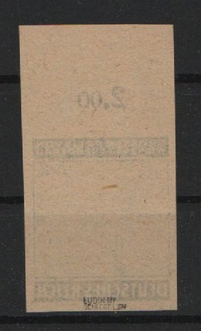 III. Reich, 1943, Mi.- Nr.: 957 P, (*) wie produziert! Tiefstgepüft Ludin BPP /  Schlegel BPP! Sehr selten! Luxusstück!