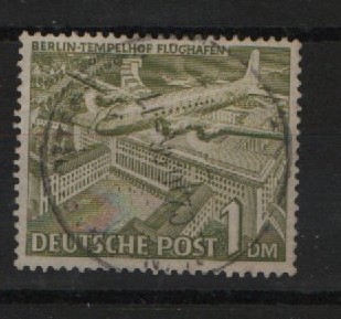 Berlin, 1949, Mi.- Nrn.: 57 X, gestempelt, tiefgeprüft Schlegel BPP! Gutes Bedarfsstück, selten!