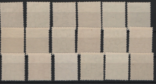 DDR, 1953, Mi.- Nrn.: 362- 379, **, kpl. Qualitätssatz!